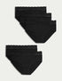 Marks & Spencer"5pk Cotton Lycra® & Lace High Rise Shorts"